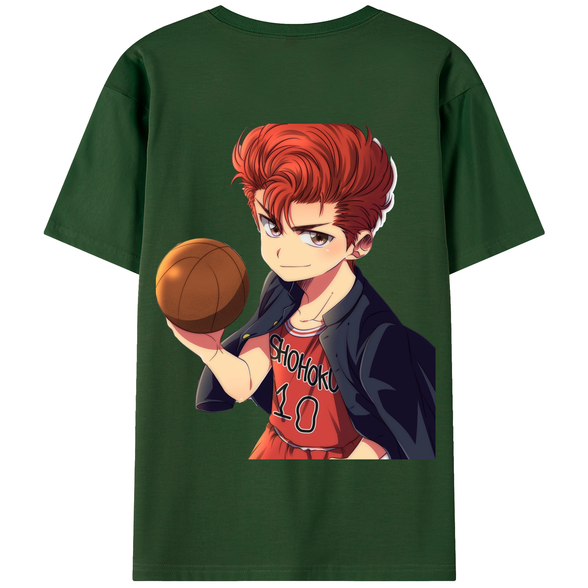 SLAM DUNK／スラムダンク 綿100％半袖Tシャツ（背面プリント）